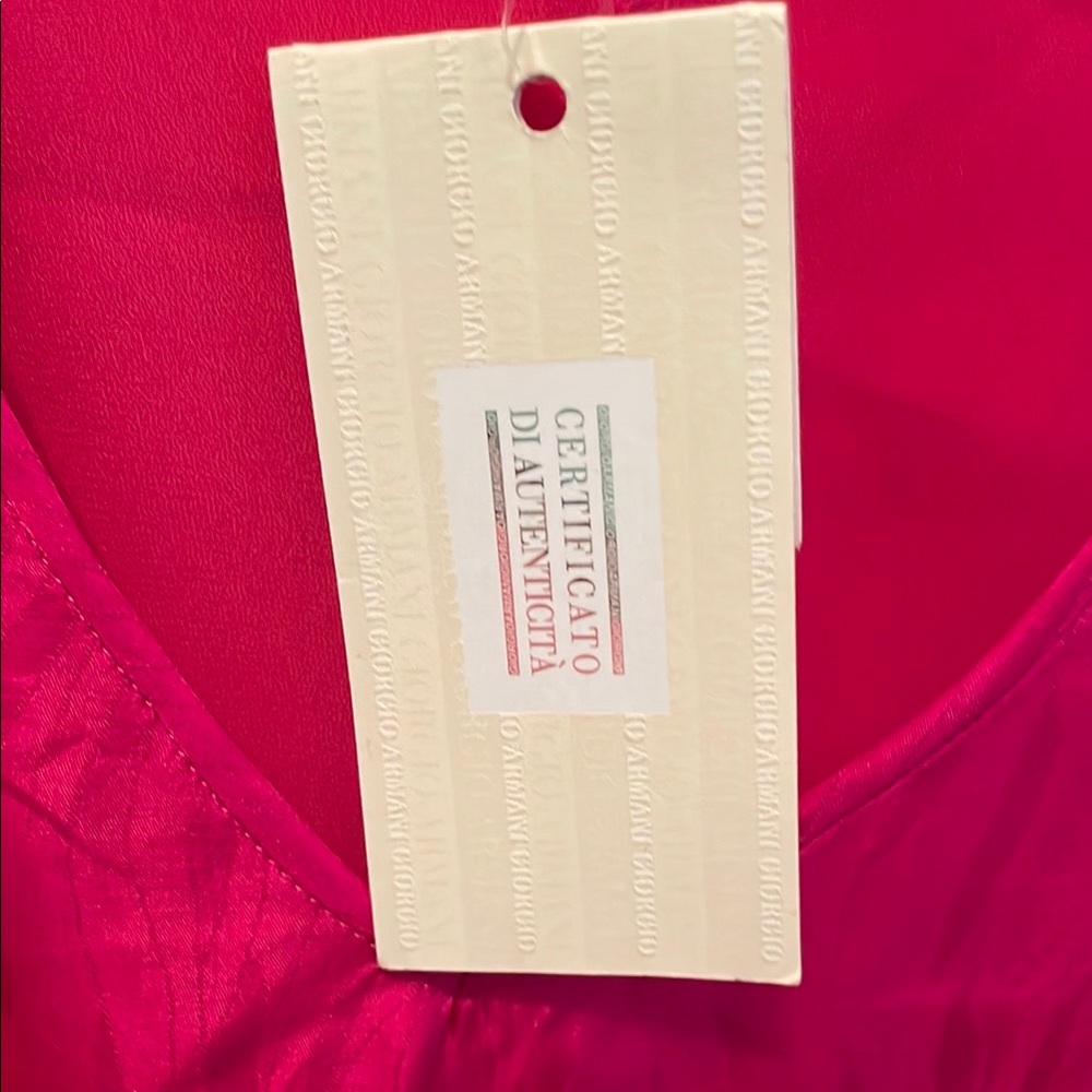 NWT Giorgio Armani Crop Tank Top side zipper silk/lining  size 6 made in Italy - Picture 5 of 7